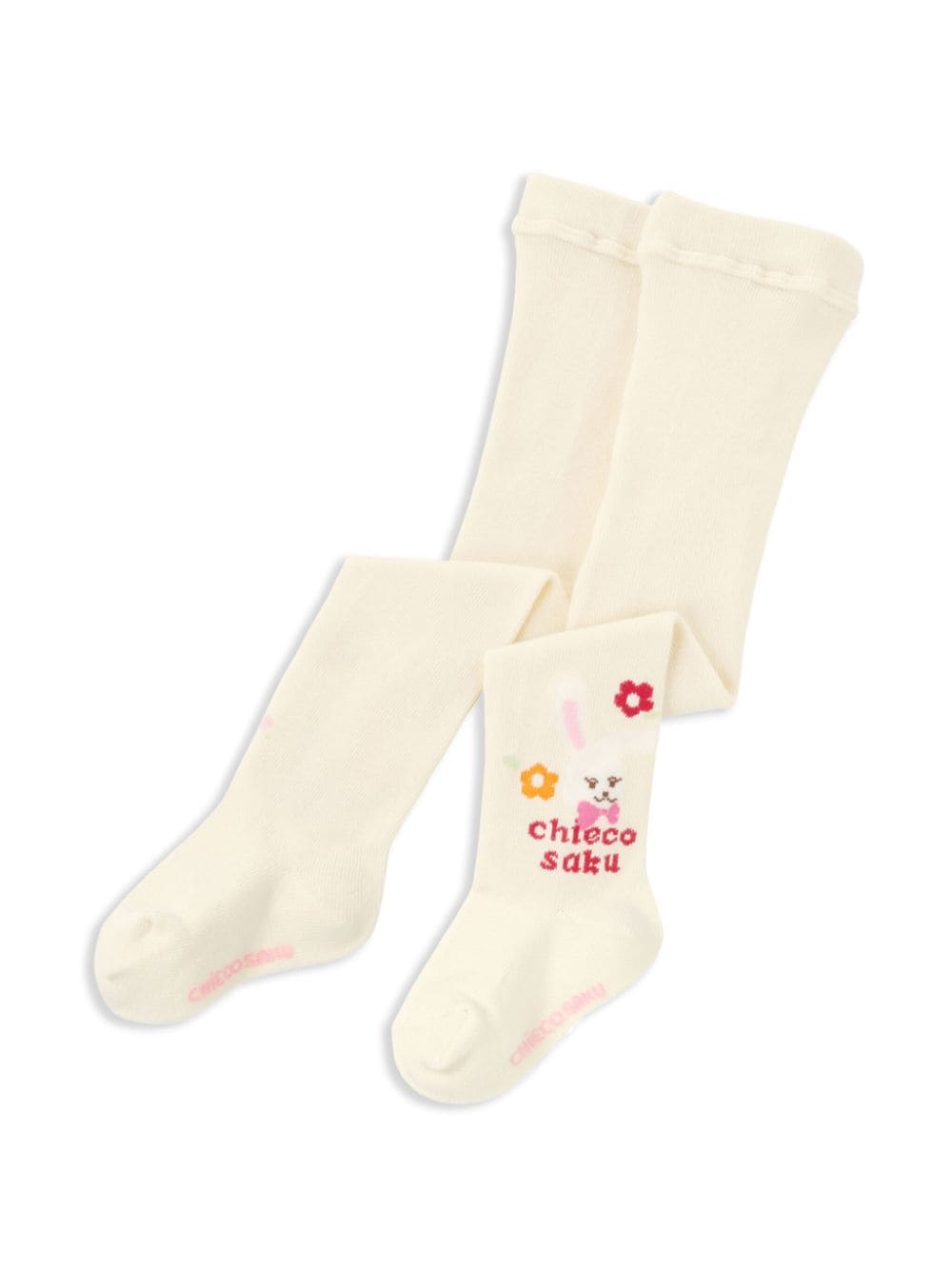 Miki House Socken mit Hase - Nude von Miki House