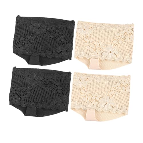 Mikinona 2Paare Rutschfeste Topper für Damen Offene mit Vorderfußpolster Unsichtbare Halbsocken für High Heels und Freizeitschuhe und Hautfarbe Mikinona 2Paare Rutschfeste Topper für Damen Offene mit Vorderfußpolster Unsichtbare Halbsocken für High Heels und Freizeitschuhe und Hautfarbe von Mikinona