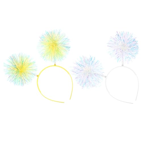 Mikinona 2St Stirnband haarschmuck Haarband Einhorn-Cosplay-Requisiten damen stirnbänder Haargummi Tiara Kopfreifen für Kinder Cosplay-Haar-Accessoire Blitz Pailletten Abs von Mikinona