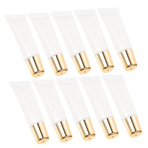 Mikinona 50stücke Leere Lip Gloss Tuben Transparente Flaschen Mit Goldenen Deckeln Tragbare Lippenbalsam Behälter Für Kreative Make-up Anwendungen Für Reisen Und Alltag Mikinona 50stücke Leere Lip Gloss Tuben Transparente Flaschen Mit Goldenen Deckeln Tragbare Lippenbalsam Behälter Für Kreative Make-up Anwendungen Für Reisen Und Alltag von Mikinona