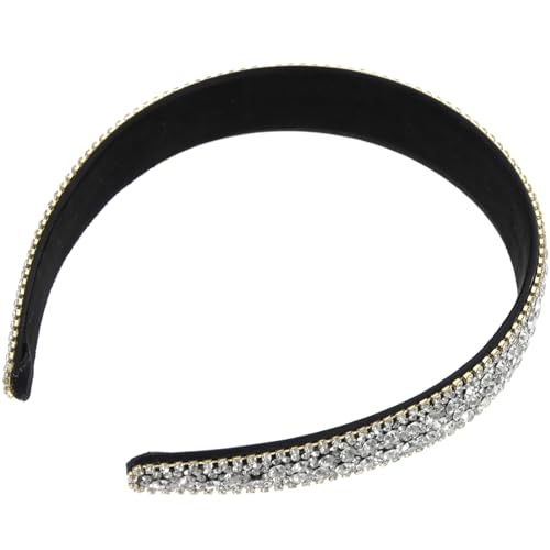 Mikinona Braut Stirnband Glitzer Stirnband Ausgefallene Stirnbänder Für Frauen Perlen Stirnband Für Frauen Glitzerndes Stirnband Glitzernde Stirnbänder Für Frauen Strass Kopfschmuck von Mikinona