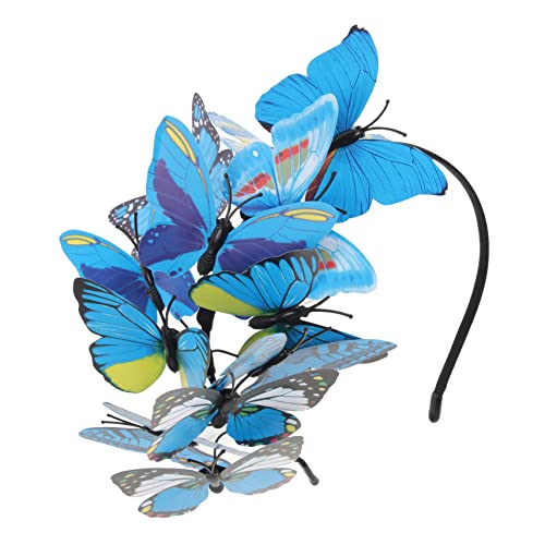 Mikinona Braut Stirnband Schmetterlingsaccessoires Für Damen Vintage-fascinator-hüte Stirnband Für Cocktailpartys 1920er Stirnband Haarschmuck Für Hut Plastik Charmant Fräulein von Mikinona