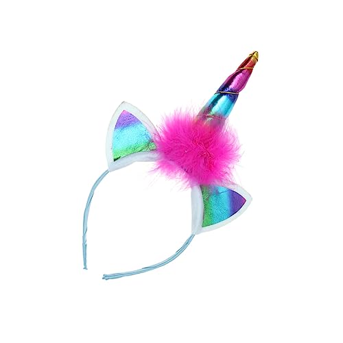 Mikinona Einhorn-horn-kostüm Cosplay Kostüm Haarband Weihnachtskopfbedeckung Ohr Stirnbänder Weihnachts-cosplay-kostüm Einhorn Haarschmuck Einhorn-partyzubehör Weihnachten Kind Trompete von Mikinona