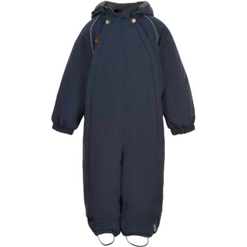 Mikk-line Schneeanzug Baby 74 | Nylon Baby Schneeanzug in Solid Blue Nights | Winter Schneeanzug Baby | Skioverall Baby Mit Wasserdicht 8.000 mm | Winddicht und Wasserdicht Skianzug Baby von Mikk-line