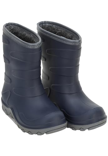 Mikk-line Thermostiefel | Winterstiefel Thermo Gummistiefel 24 Blue Nights | Gefüttert | Wasserdicht | Warm Und Isolierend | Winddicht | Thermostiefel aus Naturgummi | Ultra Warm | Schneestiefel von Mikk-line