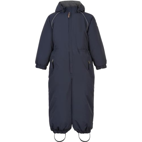 Mikk line Schneeanzug Kinder 104 | Nylon Schneeanzug in Solid Blue Nights | Schneeanzüge Für Jungen Und Mädchen | Skioverall Kinder Mit Wasserdicht 8.000 mm | Winddicht und Wasserdicht Skianzug Kinder von Mikk-line