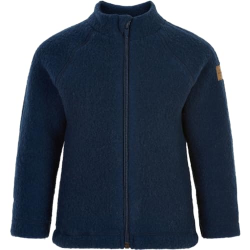 Mikk-line Walkjacke 86 Blue Nights | OEKO-TEX Standard 100 | Babyjacke mit Reißverschluss für baby und kinder | 100% Mulesing-Frei Merinowolle | Für Mädchen und Jungen | Umkehrbare Bündchen von Mikk-line