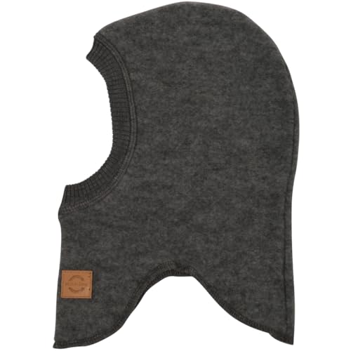 Mikk-line Wolle Fullface Anthracite Melange 62/68 | Oeko-TEX Standard 100 | Schlupfmütze Kinder Wolle | Balaclava Kinder | Schalmütze Kinder Im Einem Unisex-Design von Mikk-line