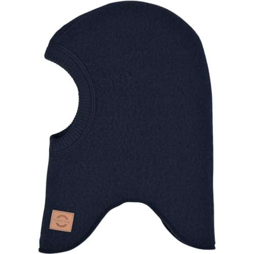 Mikk-line Wolle Fullface Blue Nights 50/56 | Oeko-TEX Standard 100 | Schlupfmütze Kinder Wolle | Balaclava Kinder | Schalmütze Kinder Im Einem Unisex-Design von Mikk-line