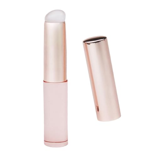 Milageto Lippenpinsel aus, Concealer-Pinsel mit Deckel, Lippen-/Lidschatten-/Lippenpeelingpinsel für Lidschatten, Make-up-Tool für Mädchen, Salon, Weiß von Milageto