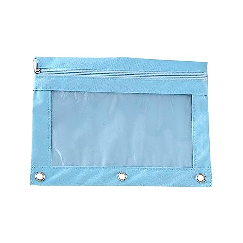 Milageto stifthalter-stifttaschen, 3-Ringe-Bindertasche, Stifttasche für Teenager, Kinder, Kinder, Blau von Milageto