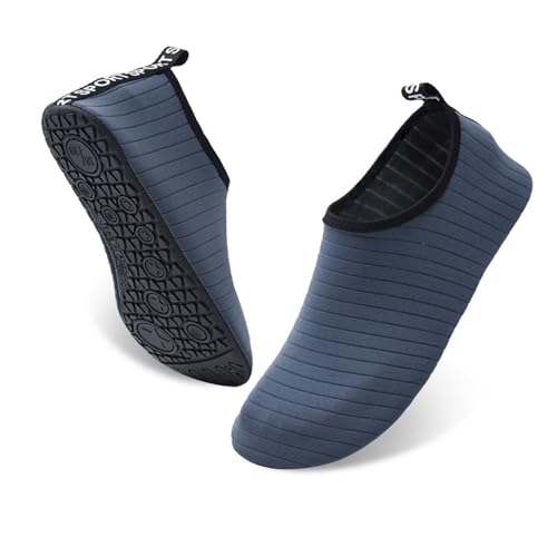 Wasser Schuhe Strand Surf Tauchen Schnorcheln Schwimmen Barfuß Schuhe Schnell Trockene Haut Socken für Männer Frauen, Grau, 36-37 Wasser Schuhe Strand Surf Tauchen Schnorcheln Schwimmen Barfuß Schuhe Schnell Trockene Haut Socken für Männer Frauen, Grau, 36-37 von Milaloko