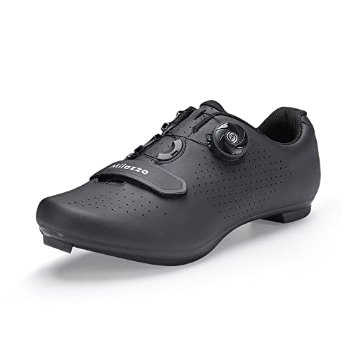 Milazzo Fahrradschuhe, Rennradschuhe für Herren, Rennrad MTB Radschuhe, Mountainbike Sneaker, Atmungsaktive Peloton Schuhen Radsportschuhe Kompatibe Look SPD SPD-SL Delta Lock Pedal Reitschuhe von Milazzo