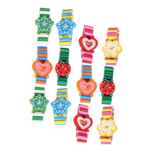 Milisten 12stücke Teiliges Holzspielzeug Armbanduhr Für Junge Mädchen Kreative Cartoon-Armbanduhr Leichte Und Langlebige Holzuhr Für Partys Und Kleine Präsentationen Milisten 12stücke Teiliges Holzspielzeug Armbanduhr Für Junge Mädchen Kreative Cartoon-Armbanduhr Leichte Und Langlebige Holzuhr Für Partys Und Kleine Präsentationen von Milisten