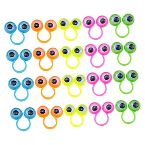 Milisten 30Stücke Augen Finger Ringe Tragbares Fingerspielzeug für Kreatives Lernspielzeug für Jungen und Mädchen für Kinderpartys und Mitbringsel Milisten 30Stücke Augen Finger Ringe Tragbares Fingerspielzeug für Kreatives Lernspielzeug für Jungen und Mädchen für Kinderpartys und Mitbringsel von Milisten