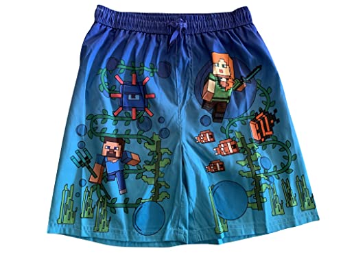 Minecraft Badeshorts Badehose Surfshorts (as3, Numeric, Numeric_116, Regular, blau) von Minecraft