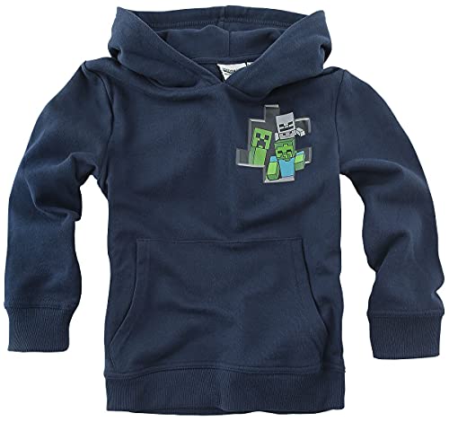 Minecraft Creeper Kapuzenpullover dunkelblau 152 von Minecraft