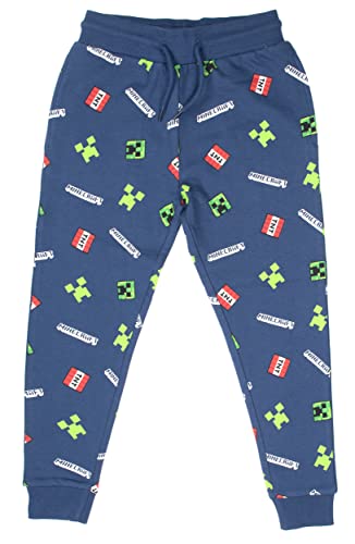 Minecraft – Kleidung – Trainingshose für Jungen – Blaue Jogginghose für Jungen aus 100% Baumwolle – Jogginghose Geschenke – Blau (11-12 Jahre) von Minecraft