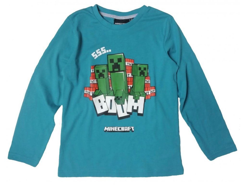 Minecraft Langarmshirt Minecraft Creeper Jungen Kinder Shirt Langarmshsirt von Minecraft