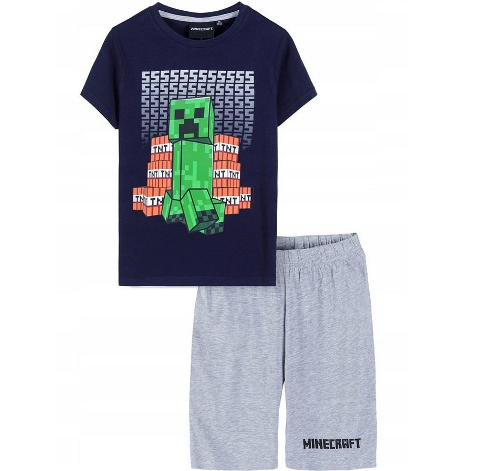 Minecraft Pyjama Minecraft Kinder kurzer Schlafanzug Jungen + Mädchen von Minecraft