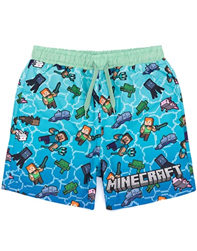 Minecraft Schwimmshorts Jungen Creeper Charaktere Spiel Schwimmstämme 11-12 Jahre von Minecraft