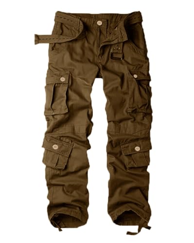 Minetom Damen Cargo Hose Multi Taschen Wanderhose Workwear Reißverschluss Armee Militär Outdoorhose Relaxed-Fit Trekkinghose Cargohose Jogginghose Sporthose A Braun M Minetom Damen Cargo Hose Multi Taschen Wanderhose Workwear Reißverschluss Armee Militär Outdoorhose Relaxed-Fit Trekkinghose Cargohose Jogginghose Sporthose A Braun M von Minetom