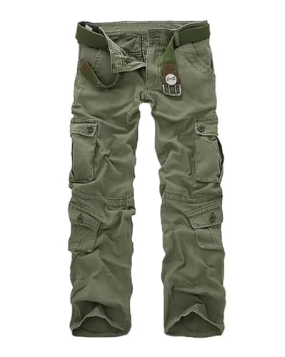 Minetom Damen Cargo Hose Multi Taschen Wanderhose Workwear Reißverschluss Armee Militär Outdoorhose Relaxed-Fit Trekkinghose Cargohose Jogginghose Sporthose A Hellgrün M Minetom Damen Cargo Hose Multi Taschen Wanderhose Workwear Reißverschluss Armee Militär Outdoorhose Relaxed-Fit Trekkinghose Cargohose Jogginghose Sporthose A Hellgrün M von Minetom