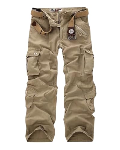 Minetom Damen Cargo Hose Multi Taschen Wanderhose Workwear Reißverschluss Armee Militär Outdoorhose Relaxed-Fit Trekkinghose Cargohose Jogginghose Sporthose A Khaki S Minetom Damen Cargo Hose Multi Taschen Wanderhose Workwear Reißverschluss Armee Militär Outdoorhose Relaxed-Fit Trekkinghose Cargohose Jogginghose Sporthose A Khaki S von Minetom
