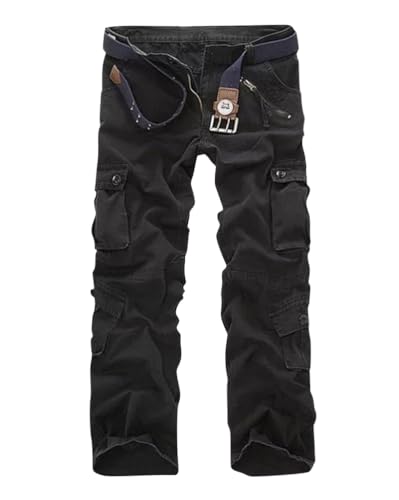 Minetom Damen Cargo Hose Multi Taschen Wanderhose Workwear Reißverschluss Armee Militär Outdoorhose Relaxed-Fit Trekkinghose Cargohose Jogginghose Sporthose A Schwarz XL Minetom Damen Cargo Hose Multi Taschen Wanderhose Workwear Reißverschluss Armee Militär Outdoorhose Relaxed-Fit Trekkinghose Cargohose Jogginghose Sporthose A Schwarz XL von Minetom