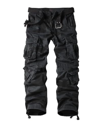 Minetom Damen Cargo Hose Multi Taschen Wanderhose Workwear Reißverschluss Armee Militär Outdoorhose Relaxed-Fit Trekkinghose Cargohose Jogginghose Sporthose A1 Camo Schwarz L Minetom Damen Cargo Hose Multi Taschen Wanderhose Workwear Reißverschluss Armee Militär Outdoorhose Relaxed-Fit Trekkinghose Cargohose Jogginghose Sporthose A1 Camo Schwarz L von Minetom