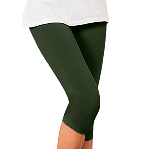 Minetom Damen Leggings Capri 3/4 Blickdichte Leggings High Waist Bunte Leggins Hose Für Sport Laufhose Training Tights Jogginghose A Dunkelgrün L Minetom Damen Leggings Capri 3/4 Blickdichte Leggings High Waist Bunte Leggins Hose Für Sport Laufhose Training Tights Jogginghose A Dunkelgrün L von Minetom