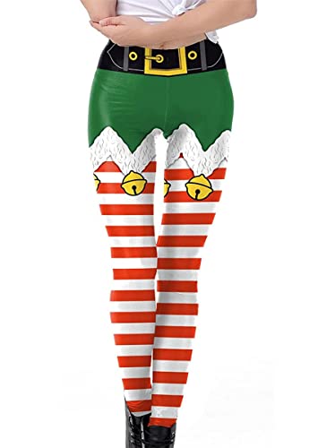 Minetom Damen Leggings Weihnachten Muster Hose Push Up Stretch Skinny Leggins Christmas Druck Sport Yogahosen Jogginghose C Grün M Minetom Damen Leggings Weihnachten Muster Hose Push Up Stretch Skinny Leggins Christmas Druck Sport Yogahosen Jogginghose C Grün M von Minetom