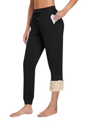 Minetom Damen Warme Gefütterte Jogginghose Thermo Fleece Hosen Mit 2 Taschen Winter Verdickte Laufhose Freizeithose Mit Kordelzug Fleece Innenfutter Sweathose A Schwarz XL Minetom Damen Warme Gefütterte Jogginghose Thermo Fleece Hosen Mit 2 Taschen Winter Verdickte Laufhose Freizeithose Mit Kordelzug Fleece Innenfutter Sweathose A Schwarz XL von Minetom