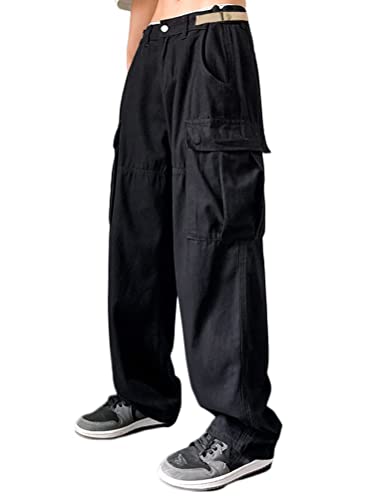 Minetom Freizeithosen Damen Cargo Hose Sweathose Elastische Jogginghose Cargohose Sport Hosen Yogahose Sommerhose mit Taschen L Schwarz L Minetom Freizeithosen Damen Cargo Hose Sweathose Elastische Jogginghose Cargohose Sport Hosen Yogahose Sommerhose mit Taschen L Schwarz L von Minetom