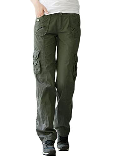 Minetom Freizeithosen Damen Cargo Hose Sweathose Jogginghose Sporthose Cargohose Multi Taschen Sport Hosen Wanderhose Outdoorhose Streetwear A Grün XXL Minetom Freizeithosen Damen Cargo Hose Sweathose Jogginghose Sporthose Cargohose Multi Taschen Sport Hosen Wanderhose Outdoorhose Streetwear A Grün XXL von Minetom