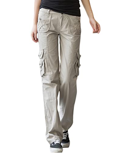 Minetom Freizeithosen Damen Cargo Hose Sweathose Jogginghose Sporthose Cargohose Multi Taschen Sport Hosen Wanderhose Outdoorhose Streetwear A Khaki XXL Minetom Freizeithosen Damen Cargo Hose Sweathose Jogginghose Sporthose Cargohose Multi Taschen Sport Hosen Wanderhose Outdoorhose Streetwear A Khaki XXL von Minetom