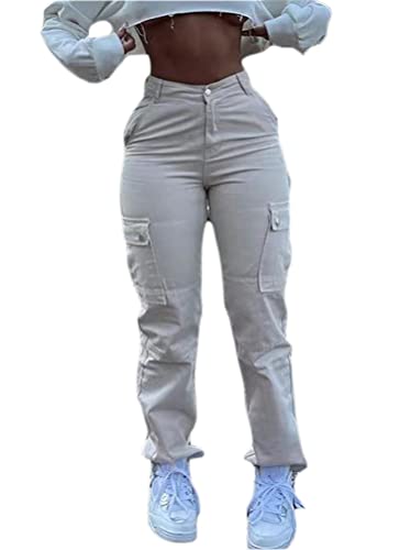 Minetom Freizeithosen Damen Cargo Hose Sweathose Jogginghose Sporthose Cargohose Multi Taschen Sport Hosen Wanderhose Outdoorhose Streetwear B Beige S Minetom Freizeithosen Damen Cargo Hose Sweathose Jogginghose Sporthose Cargohose Multi Taschen Sport Hosen Wanderhose Outdoorhose Streetwear B Beige S von Minetom