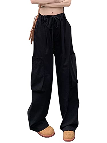 Minetom Freizeithosen Damen Cargo Hose Sweathose Jogginghose Sporthose Cargohose Multi Taschen Sport Hosen Wanderhose Outdoorhose Streetwear I Schwarz XL Minetom Freizeithosen Damen Cargo Hose Sweathose Jogginghose Sporthose Cargohose Multi Taschen Sport Hosen Wanderhose Outdoorhose Streetwear I Schwarz XL von Minetom