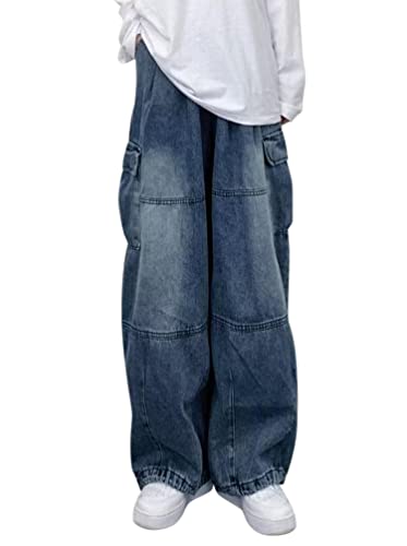 Minetom Freizeithosen Damen Jeanshosen Cargo Hose Jogginghose Cargohose Multi Taschen Denim Hose Straight Baggy Jeans Hosen Streetwear E Blau S Minetom Freizeithosen Damen Jeanshosen Cargo Hose Jogginghose Cargohose Multi Taschen Denim Hose Straight Baggy Jeans Hosen Streetwear E Blau S von Minetom