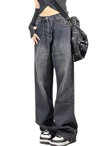 Minetom Freizeithosen Damen Jeanshosen Cargo Hose Jogginghose Cargohose Multi Taschen Denim Hose Straight Baggy Jeans Hosen Streetwear Q Grau S Minetom Freizeithosen Damen Jeanshosen Cargo Hose Jogginghose Cargohose Multi Taschen Denim Hose Straight Baggy Jeans Hosen Streetwear Q Grau S von Minetom