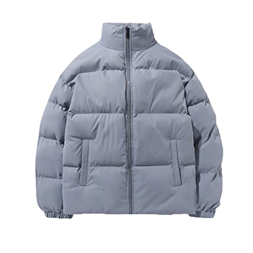 Minetom Herren Oversized Fit Pufferjacke mit breitem Stehkragen Wattierte Jacke Outdoor Winterjacke Cropped Mens Puffer Kurze Steppjacke Quilted Jacket B Grau L Minetom Herren Oversized Fit Pufferjacke mit breitem Stehkragen Wattierte Jacke Outdoor Winterjacke Cropped Mens Puffer Kurze Steppjacke Quilted Jacket B Grau L von Minetom