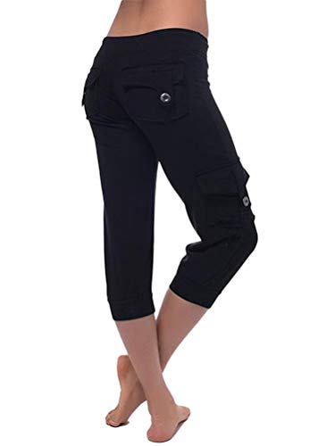 Minetom Jogginghose Damen Yoga Hose Mit Taschen Kordelzug Sporthose Frauen Sweatpants Elastischer Bund Freizeithose A Schwarz XXL Minetom Jogginghose Damen Yoga Hose Mit Taschen Kordelzug Sporthose Frauen Sweatpants Elastischer Bund Freizeithose A Schwarz XXL von Minetom