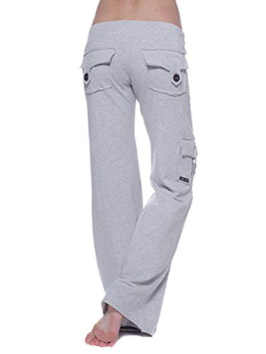 Minetom Jogginghose Damen Yoga Hose Mit Taschen Kordelzug Sporthose Frauen Sweatpants Elastischer Bund Freizeithose B Grau S Minetom Jogginghose Damen Yoga Hose Mit Taschen Kordelzug Sporthose Frauen Sweatpants Elastischer Bund Freizeithose B Grau S von Minetom