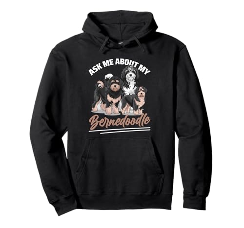 Bernedoodle Mama Papa Pullover Hoodie Bernedoodle Mama Papa Pullover Hoodie von Mini Bernedoodle Gifts for Owners
