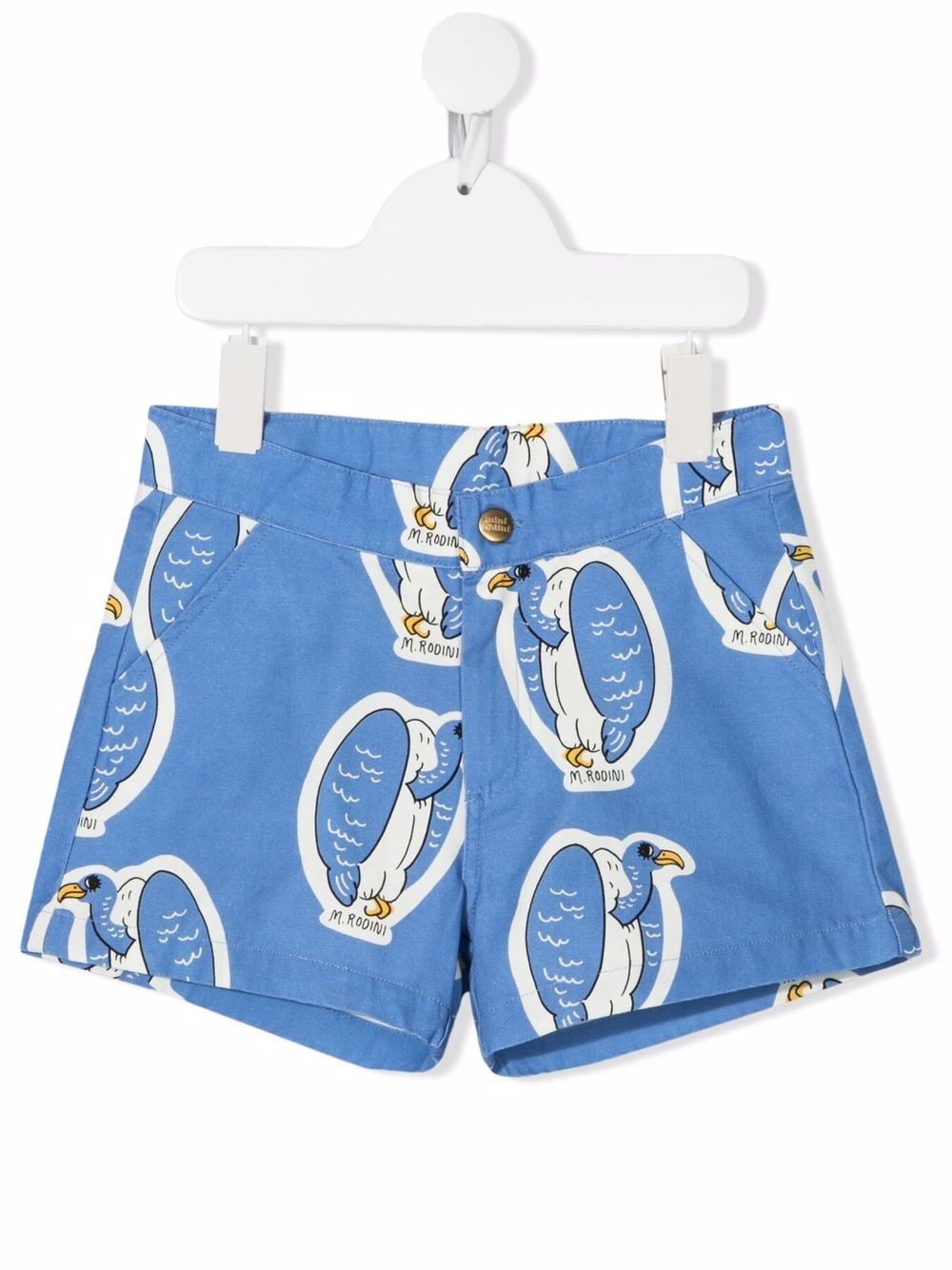 Mini Rodini Shorts mit Pinguin-Print - Blau von Mini Rodini