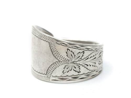 Miniblings Echtsilber Ring 825er Sterling Silber Besteck Handarbeit Unikat AB8 - Handmade Modeschmuck I Fingerring mit Motiv I one Size verstellbar Miniblings Echtsilber Ring 825er Sterling Silber Besteck Handarbeit Unikat AB8 - Handmade Modeschmuck I Fingerring mit Motiv I one Size verstellbar von Miniblings