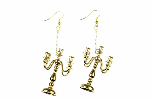Miniblings Kerzenleuchter Ohrringe Kerzenständer 5-armig Lampe Leuchter golden - Handmade Modeschmuck I Ohrhänger Ohrschmuck vergoldet Miniblings Kerzenleuchter Ohrringe Kerzenständer 5-armig Lampe Leuchter golden - Handmade Modeschmuck I Ohrhänger Ohrschmuck vergoldet von Miniblings