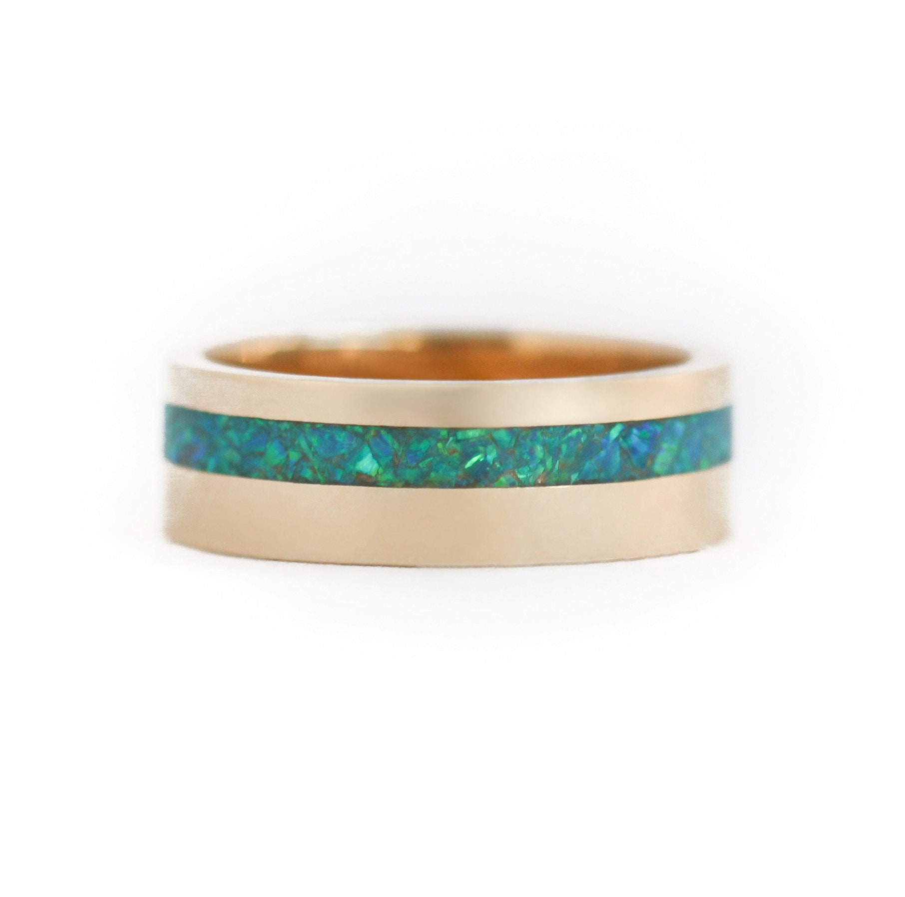 Herrenring Mit Pfauenopal Inlay von MinimalVS