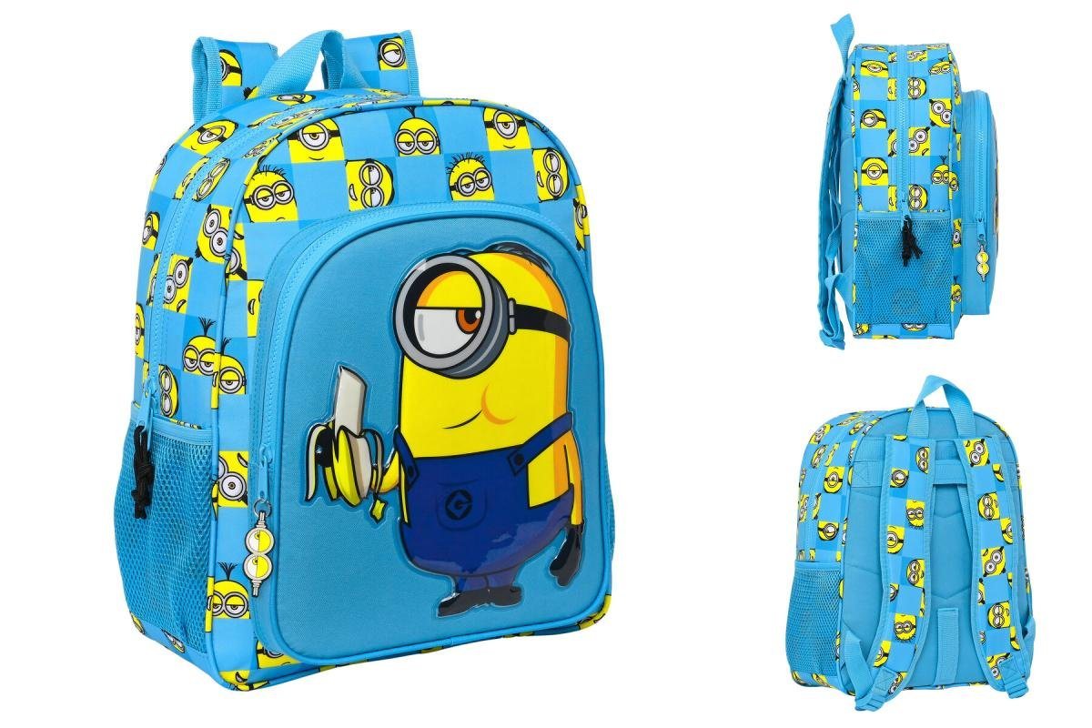 Minions Rucksack Minions Kinder Rucksacktatic Blau 32 x 38 x 12 cm von Minions