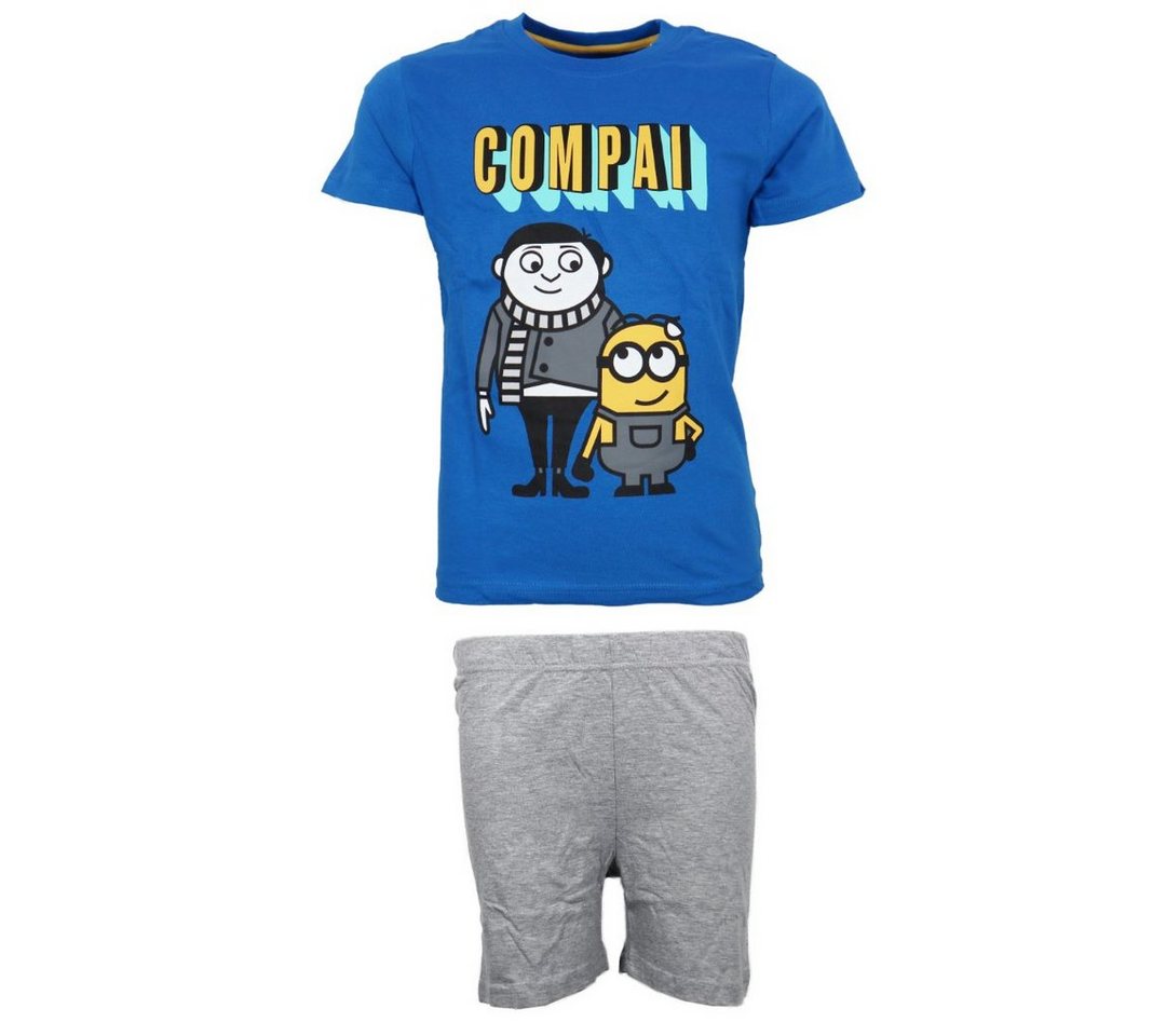 Minions Schlafanzug Die Minions Gru Kinder Jungen Pyjama Baumwolle Gr. 104 bis 134 von Minions